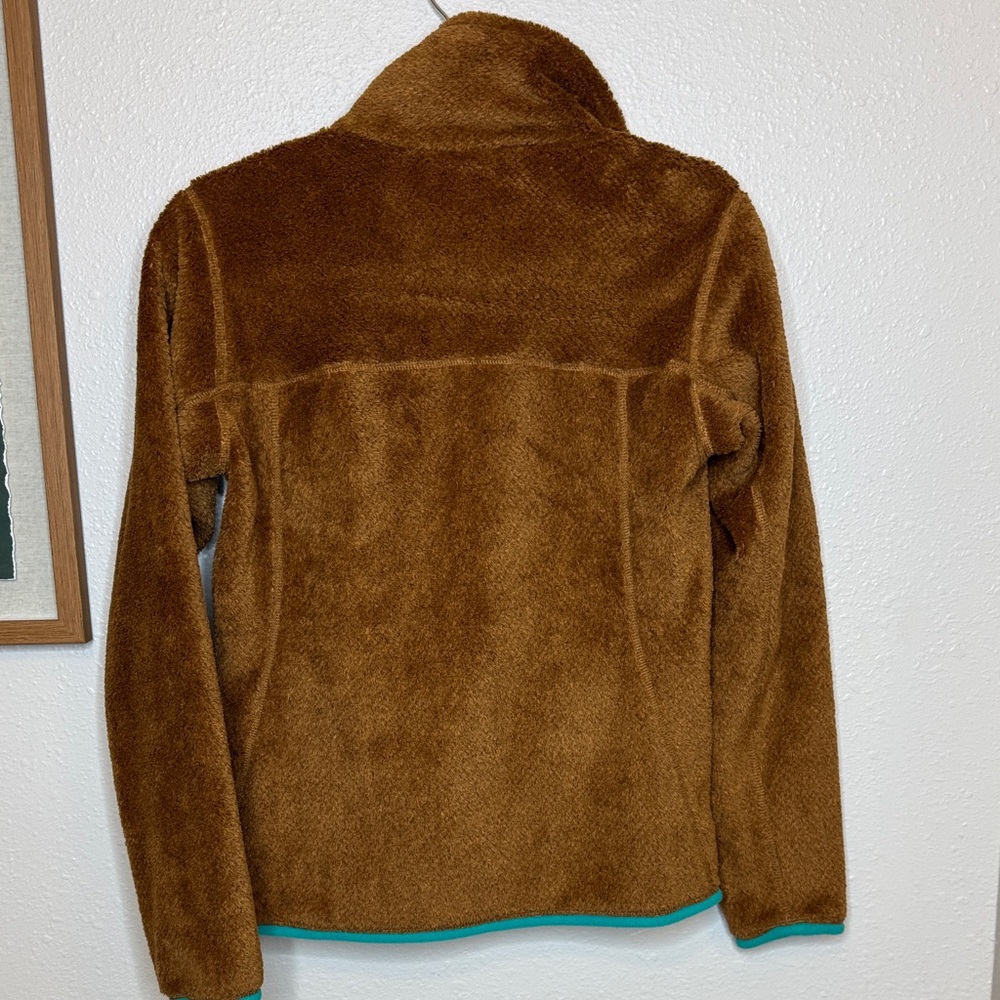 Patagonia Synchilla Fleece Pullover XS Brown‎ Teal Snap-T Style - Picture 8 of 12
